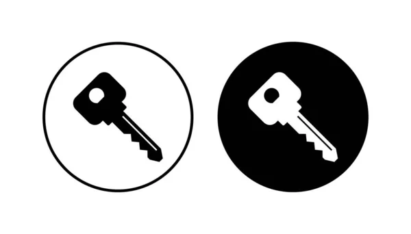 Sleutelpictogram Ingesteld Belangrijkste Vectoricoon Belangrijkste Symbool — Stockvector