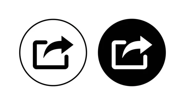 Partager Icône Ensemble Partage Icône Vectorielle — Image vectorielle