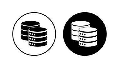 Veritabanı simgesi seti. veritabanı vektörü simgesi
