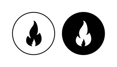 İkon ateşlendi. ateş vektör simgesi