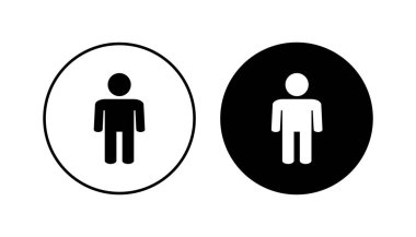 Erkek simgesi seti. Erkek ikon vektörü. insan sembolü