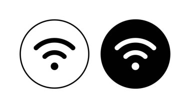 Karı simgesi seti. Sinyal vektör simgesi. Kablosuz simge vektörü