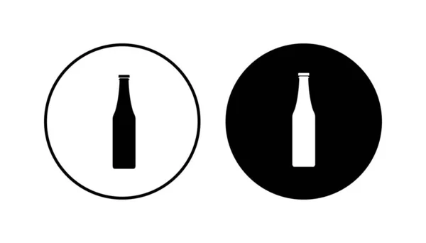 Flaschensymbole Gesetzt Flaschenvektorsymbol — Stockvektor