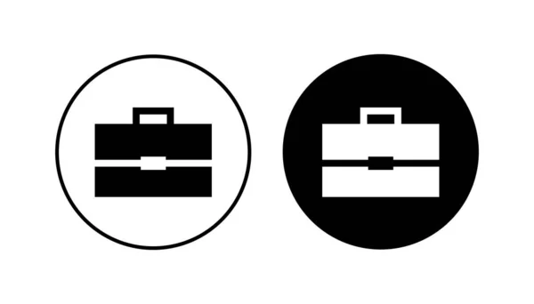 Ensemble Icônes Mallette Icône Valise Symbole Bagage — Image vectorielle