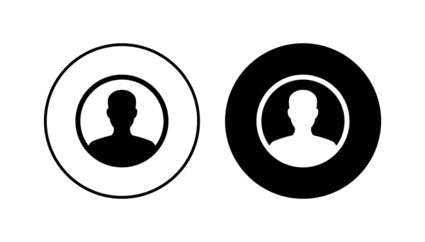 Die Menschen Setzen Zeichen Person Icon Vektor User Icon Vektor — Stockvektor