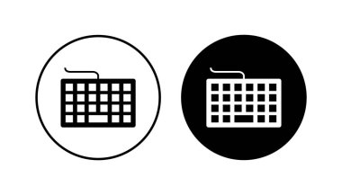 Klavye simgesi ayarlandı. Klavye vektör sembolü