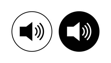 Hoparlör simgesi hazır. Hacim simgesi vektörü. Hoparlör ikon vektörü. ses sembolü