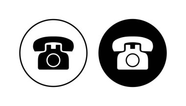 Telefon ikonu seti. telefon simgesi vektörü.