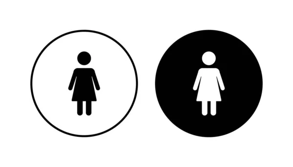 Жіночий Набір Значків Жінка Значок Вектор — стоковий вектор
