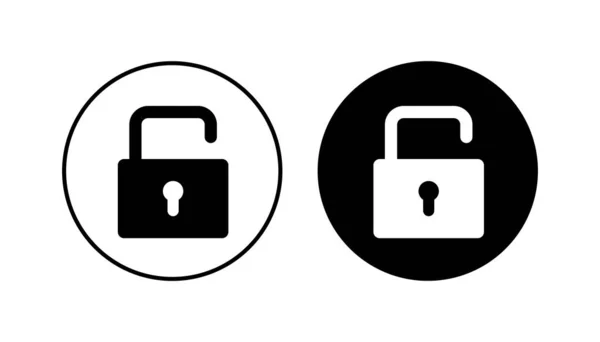 Lock Icon Set Padlock Icon Vector Encryption Icon Security Symbol — Stock Vector