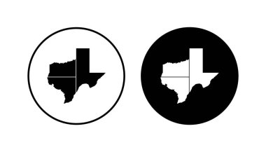 Teksas ikonu hazır. Teksas işaret sembolü