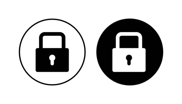 Lock Icon Set Padlock Icon Vector Encryption Icon Security Symbol — Stock Vector