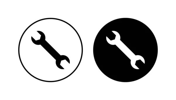 Wrench Icon Set Repair Icon Vector Tools Icon Vector — Stock Vector