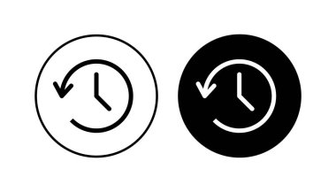 Tarih simgesi seti. son olay geçmişi