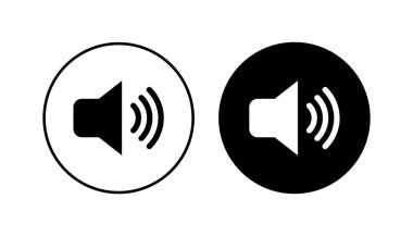 Hoparlör simgesi hazır. Hacim simgesi vektörü. Hoparlör ikon vektörü. ses sembolü