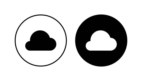 Cloud Icoon Ingesteld Wolk Vector Pictogram — Stockvector