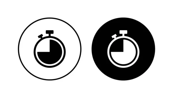 Conjunto Iconos Del Reloj Icono Tiempo Vector Icono Reloj Símbolo — Vector de stock