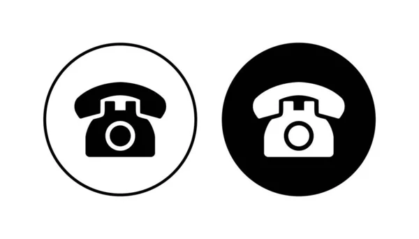 Набор Значков Телефона Вектор Значка Телефона — стоковый вектор