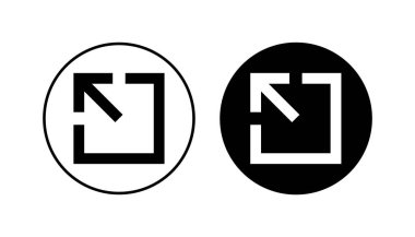 Dış bağlantı simgesi seti. bağlantı simgesi vektörü. hiper bağlantı sembolü