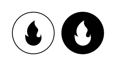 İkon ateşlendi. ateş vektör simgesi