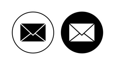 Posta simgesi seti. e- posta simgesi vektörü. E- posta simgesi. Zarf illüstrasyonu