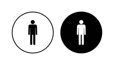 Erkek simgesi seti. Erkek ikon vektörü. insan sembolü