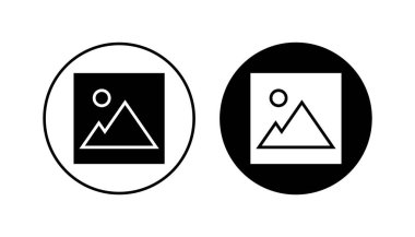 Resim simgesi seti. fotoğraf galerisi simgesi