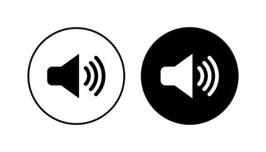 Hoparlör simgesi hazır. Hacim simgesi vektörü. Hoparlör ikon vektörü. ses sembolü