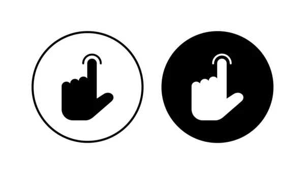 Hand Cursor Symbol Gesetzt Cursor Symbol Vektor Handcursor Symbol Anklicken — Stockvektor