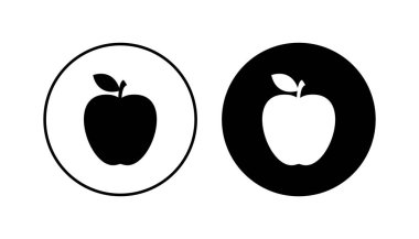 Elma simgesi seti. Elma vektör simgesi. Web tasarımınız için elma sembolleri.