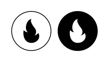İkon ateşlendi. ateş vektör simgesi