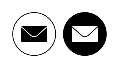 Posta simgesi seti. e- posta simgesi vektörü. E- posta simgesi. Zarf illüstrasyonu