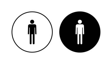 Erkek simgesi seti. Erkek ikon vektörü. insan sembolü