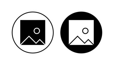 Resim simgesi seti. fotoğraf galerisi simgesi