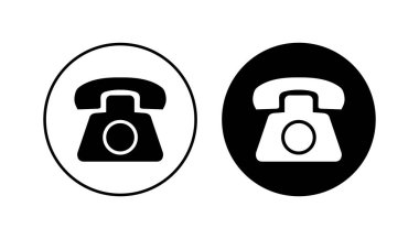 Telefon ikonu seti. telefon simgesi vektörü.