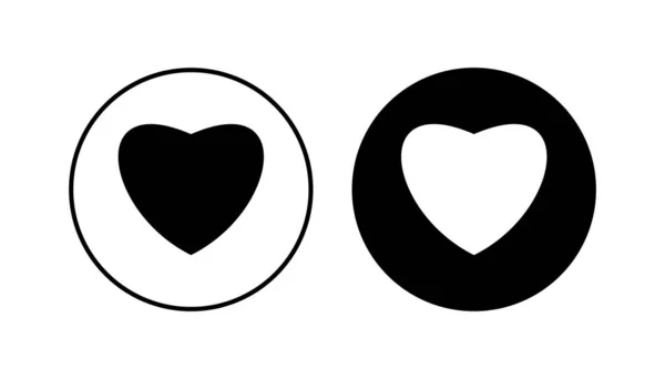 Conjunto Iconos Amor Icono Del Corazón Vector Como Vector Icono — Archivo Imágenes Vectoriales