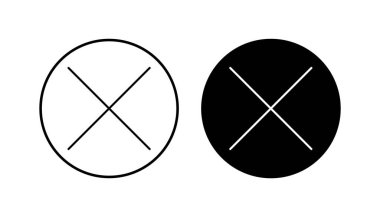 Simgeyi kapat. Simge vektörünü sil. çapraz işaret