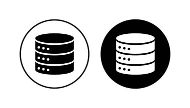 Veritabanı simgesi seti. veritabanı vektörü simgesi
