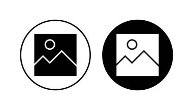 Resim simgesi seti. fotoğraf galerisi simgesi