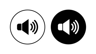 Hoparlör simgesi hazır. Hacim simgesi vektörü. Hoparlör ikon vektörü. ses sembolü