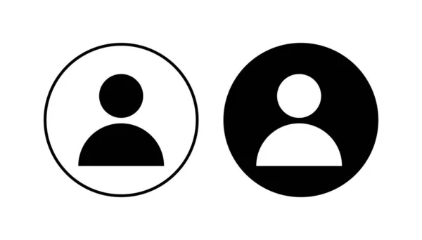 Die Menschen Setzen Zeichen Person Icon Vektor User Icon Vektor — Stockvektor