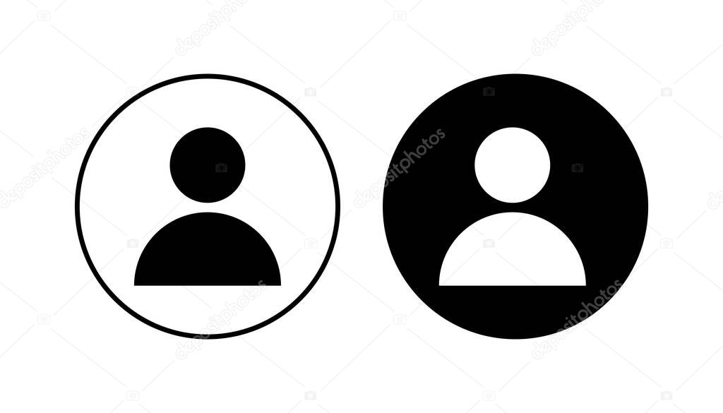 People icon set. person icon vector. User Icon vector