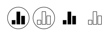 Büyüyen grafik simgesi seti. Grafik simgesi. diyagram simgesi