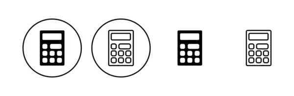 计算器图标集 会计计算器图标 计算器矢量 — 图库矢量图片