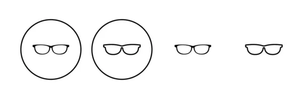 Set Iconos Gafas Icono Vector Gafas — Archivo Imágenes Vectoriales