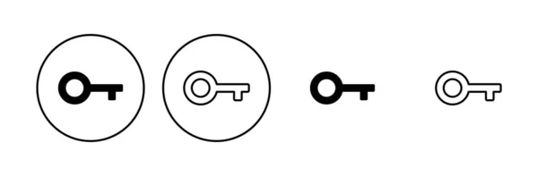 Σύνολο Εικονιδίων Κλειδιού Βασικά Διανυσματικά Εικονίδια Βασικό Σύμβολο — Διανυσματικό Αρχείο
