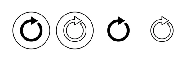 Symbolsatz Aktualisieren Symbolvektor Neu Laden Symbole Aktualisieren — Stockvektor