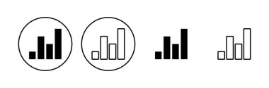 Büyüyen grafik simgesi seti. Grafik simgesi. diyagram simgesi