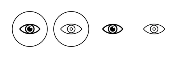 Augensymbole Gesetzt Augenvektorsymbol Ikone Für Aussehen Und Vision — Stockvektor