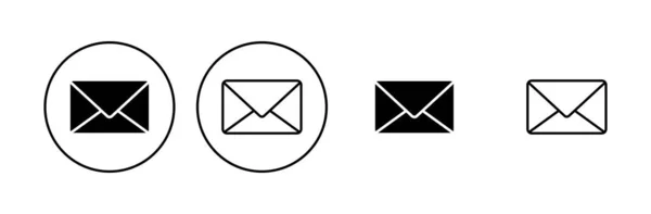 Mail Symbol Gesetzt Mail Icon Vektor Mail Symbol Umschlagillustration — Stockvektor